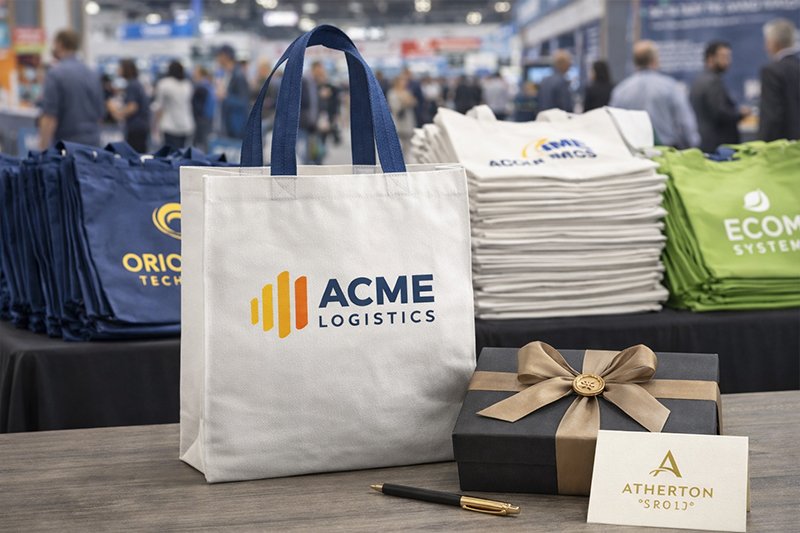 custom promotional tote bags for trade shows and events