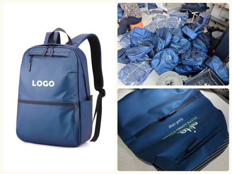 Custom backpack produced for Vietnam corporate client with multiple repeat orders