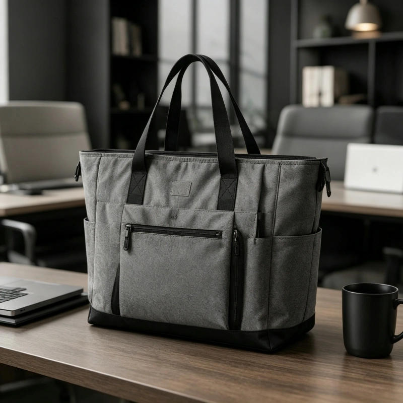 Custom work tote bag for office commuting and professional daily carry